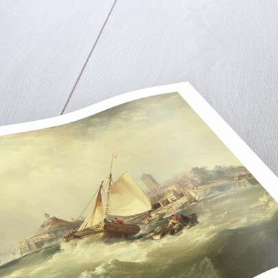 New Castle on the Delaware, 1857 by Edward Moran