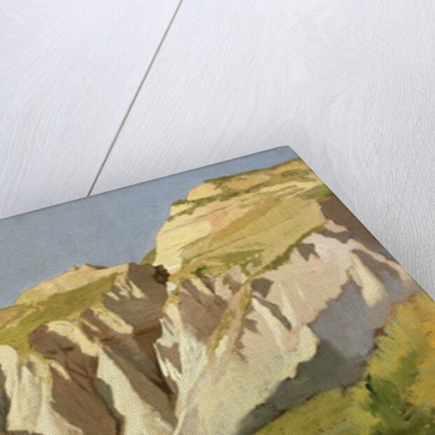 Cliffs of Volterra by Elihu Vedder