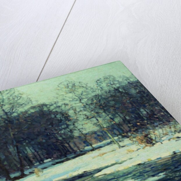 Winter River Landscape by John Fabian Carlson