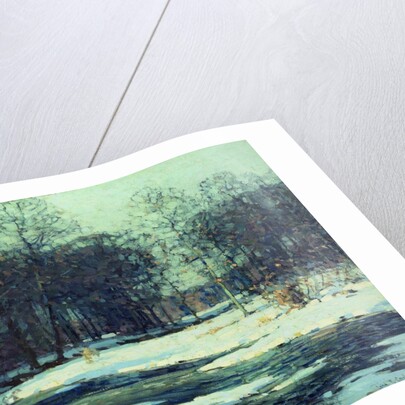 Winter River Landscape by John Fabian Carlson