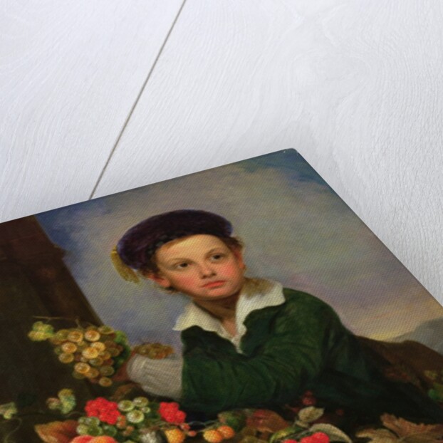 Boy with Still Life, c.1855 by Charles Baum