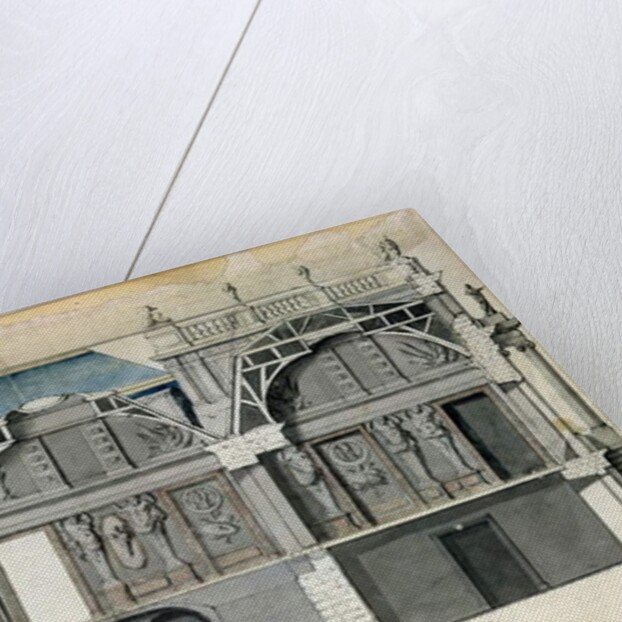 Cross-section of a wing of the Chateau de Versailles constructed by Louis Le Vau by French School