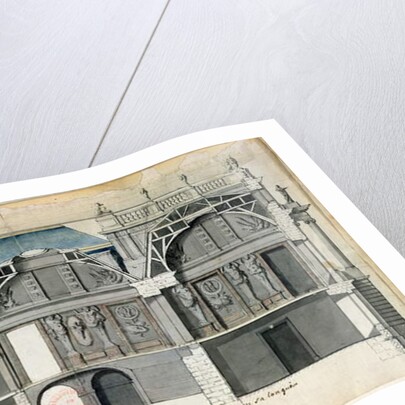 Cross-section of a wing of the Chateau de Versailles constructed by Louis Le Vau by French School