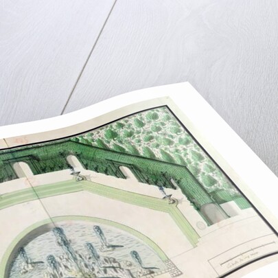 Ms 1307/40 Design for the Bassin de l'Encelade at Versailles by A. & Marsy G. and B. Le Notre