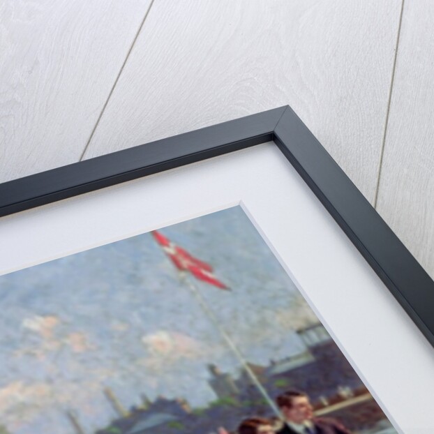 People on a Promenade by Paul Fischer