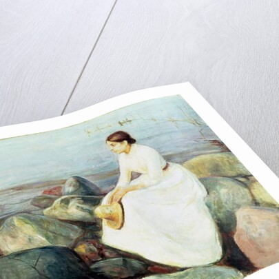 Inger on the Beach, or Evening by Edvard Munch