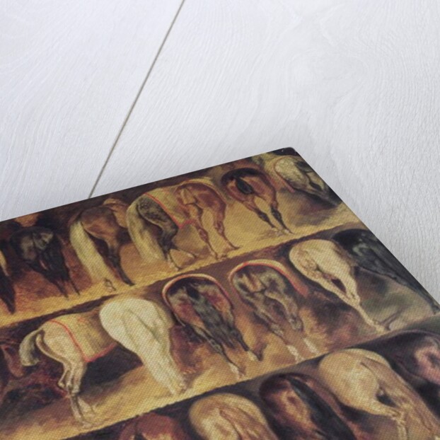 Horses' Hindquarters by Theodore Gericault