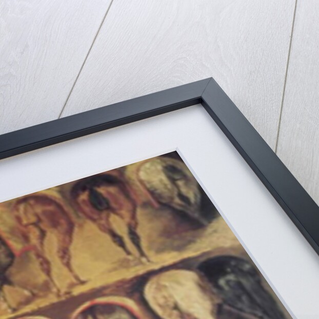 Horses' Hindquarters by Theodore Gericault