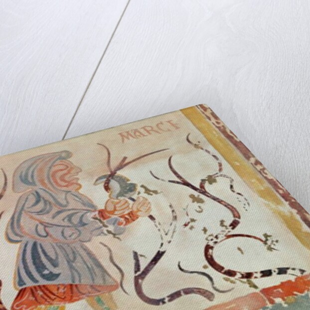 Copy of a medieval original depicting March by French School