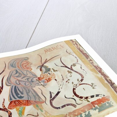 Copy of a medieval original depicting March by French School