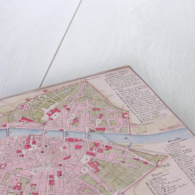 Map of the town of Florence, 1812 by French School