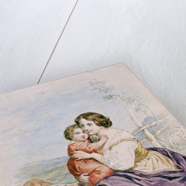 Woman and Child by French School