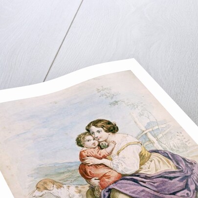 Woman and Child by French School