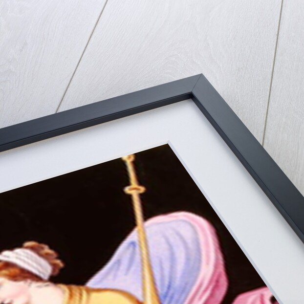 Woman holding an olive branch by French School