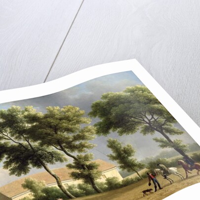 Landscape in Ile-de-France with Harvesters, 1802 by Jean Joseph Xavier Bidauld