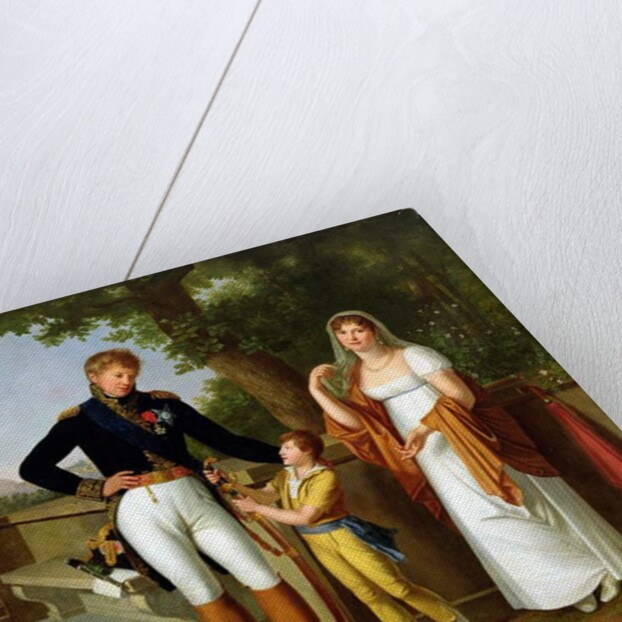 General Rossetti Commandant of Naples and his Family, c.1813 by Guillaume Descamps