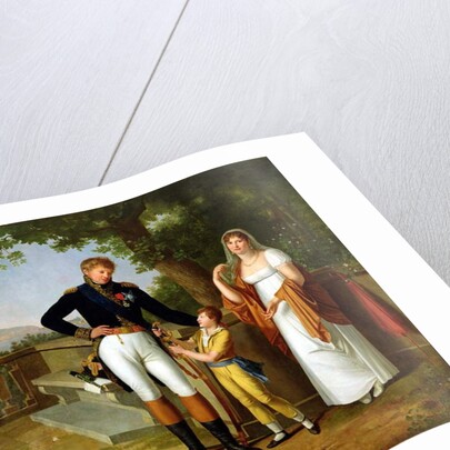 General Rossetti Commandant of Naples and his Family, c.1813 by Guillaume Descamps