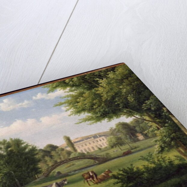 View of the Chateau de Villiers-Saint-Paul, near Senlis by Alexandre Hyacinthe Dunouy