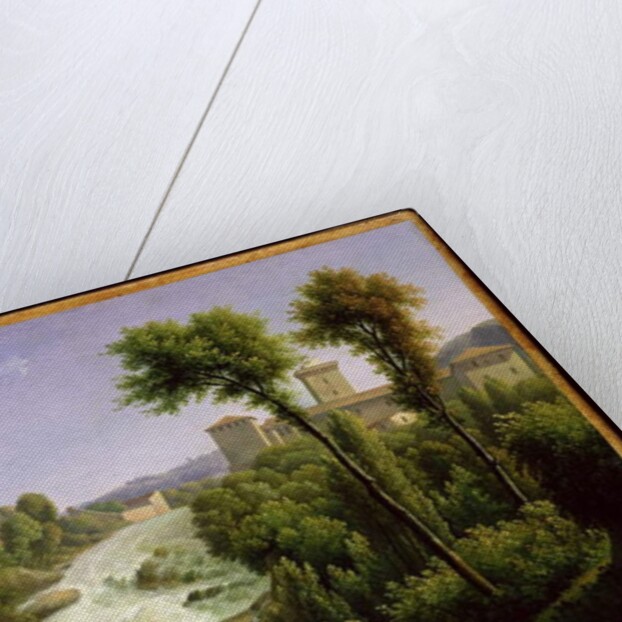 View from the Ile de Sora above the Waterfalls of the Chateau, c.1822 by Alexandre Hyacinthe Dunouy