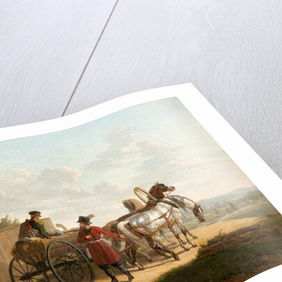 Entrance of a farm in Russia by Bernard Edouard Swebach