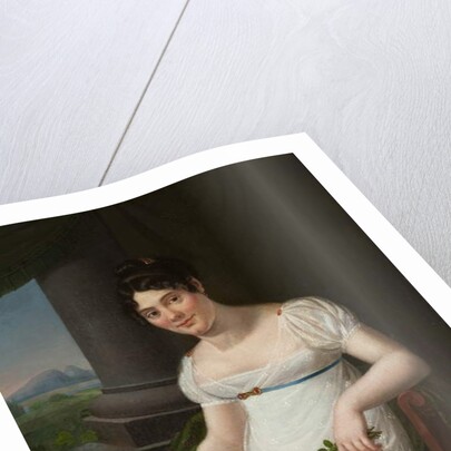 Half length portrait of La Duchesnois by or Berger Jenny Desoras