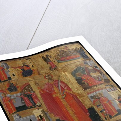 Icon of St Catherine with Scenes of Her Life by Emmanuel Tzanes