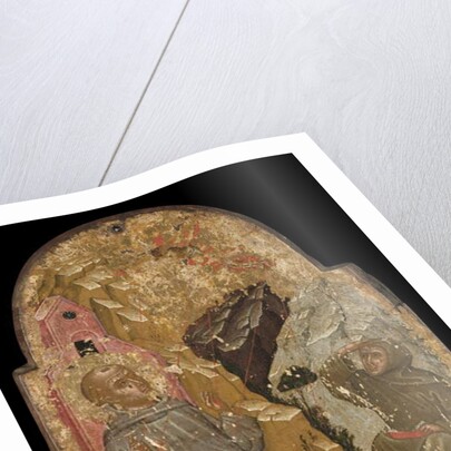 Icon of St Francis Receiving the Stigmata by Greek School