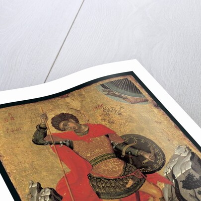 Icon of St George Slaying the Dragon by Greek School