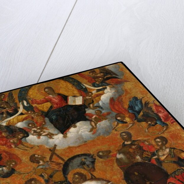 Icon of Four Military Saints on Horseback by Michele (attr. to) Damaskinos