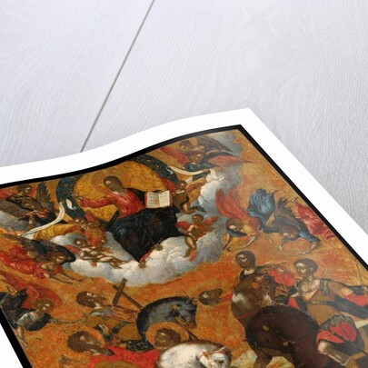 Icon of Four Military Saints on Horseback by Michele (attr. to) Damaskinos