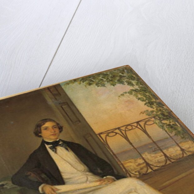 Youthful portrait of the young King Otto by Greek School