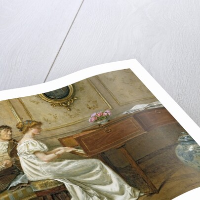 The New Spinet by George Goodwin Kilburne