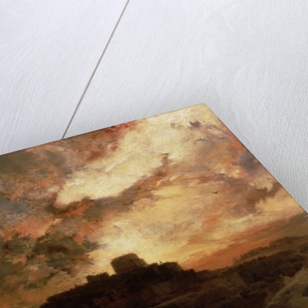 Sunset, Pueblo del Walpe, Arizona, 1880 by Thomas Moran