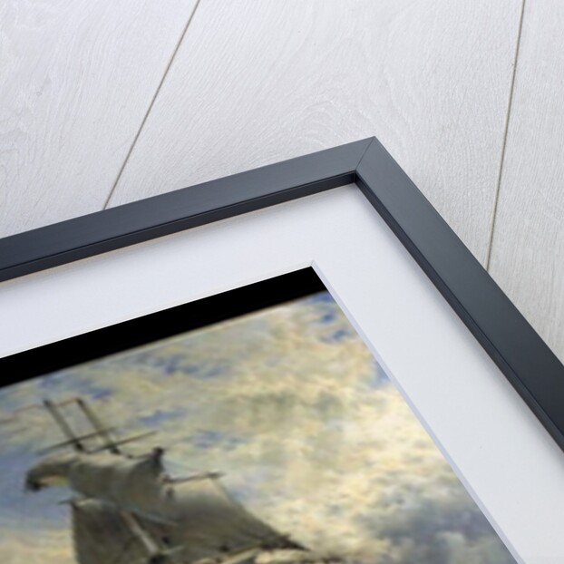 H.M.S. St. Vincent at her Moorings off the Entrance to Haslar Creek, Portsmouth, 1868 by Henry Thomas Dawson