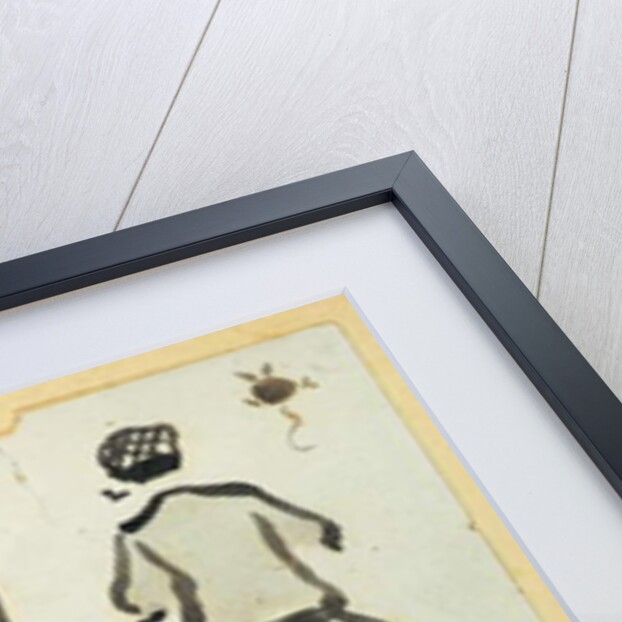 A page from a scrapbook containing 43 sketches by Joseph Crawhall