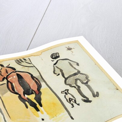 A page from a scrapbook containing 43 sketches by Joseph Crawhall