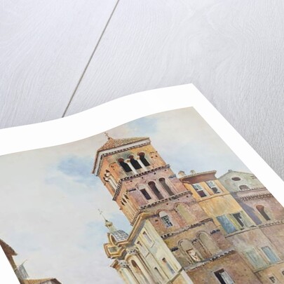 View of Santa Maria in Monticelli, Rome by Ettore Roesler Franz