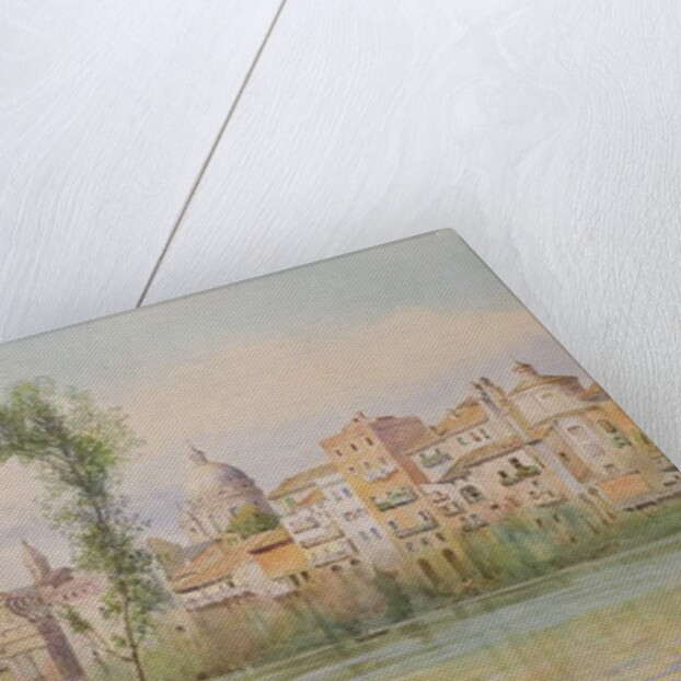 View of the Porto di Ripetta dai Prati, Rome by Ettore Roesler Franz