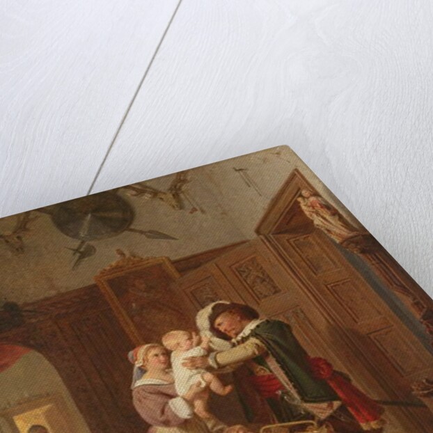 The Cavalier's Return, 1855 by August Friedrich Siegert