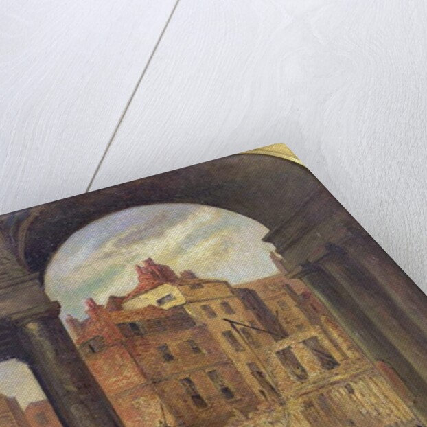 Foregate, Strand, Entrance to Boswell Court - demolished for the site of the New Law Courts, 1868 by Robert Thomas Landells