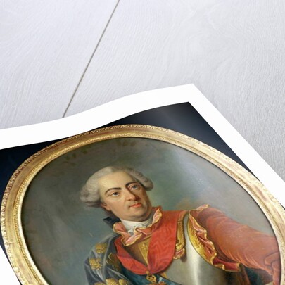 Portrait of King Louis XV of France, wearing the Order of the Golden Fleece by Carle van Loo