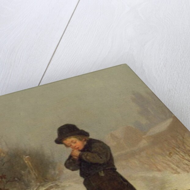 Warming His Hands, 1867 by Henry Bacon