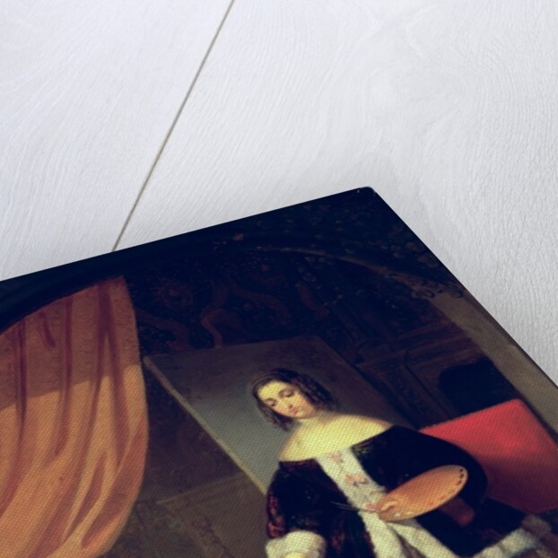 Arranging her Still Life, 1884 by Eduard Charlemont