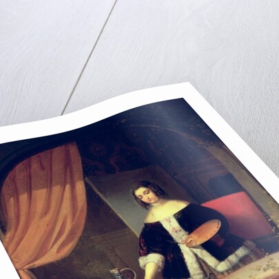 Arranging her Still Life, 1884 by Eduard Charlemont