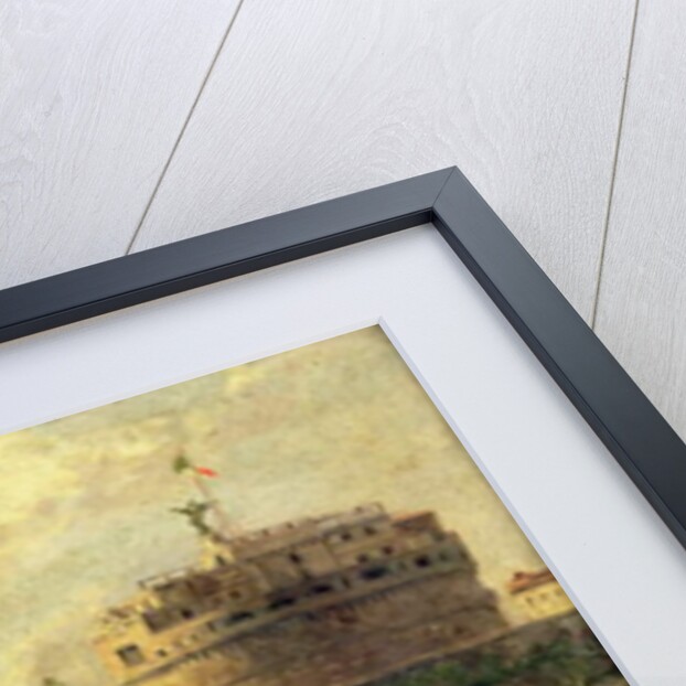 Castel Sant'Angelo and St. Peter's from the Tiber by Antonietta Brandeis