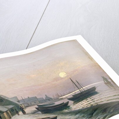 Fishing Boats in the Winter Sunlight by Anders Andersen-Lundby