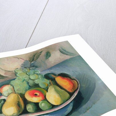 A Still Life of Fruit in a Bowl by Bernard Meninsky