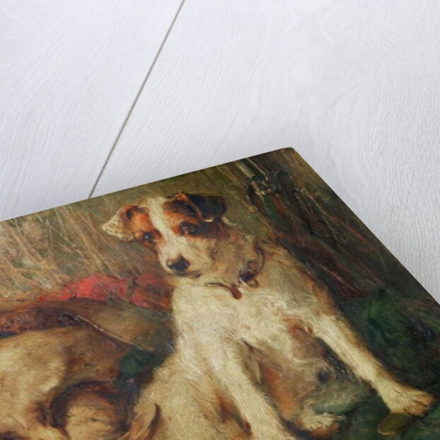 Left in Charge - A Fox Terrier with Game by Philip Eustace Stretton