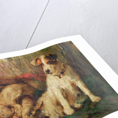 Left in Charge - A Fox Terrier with Game by Philip Eustace Stretton