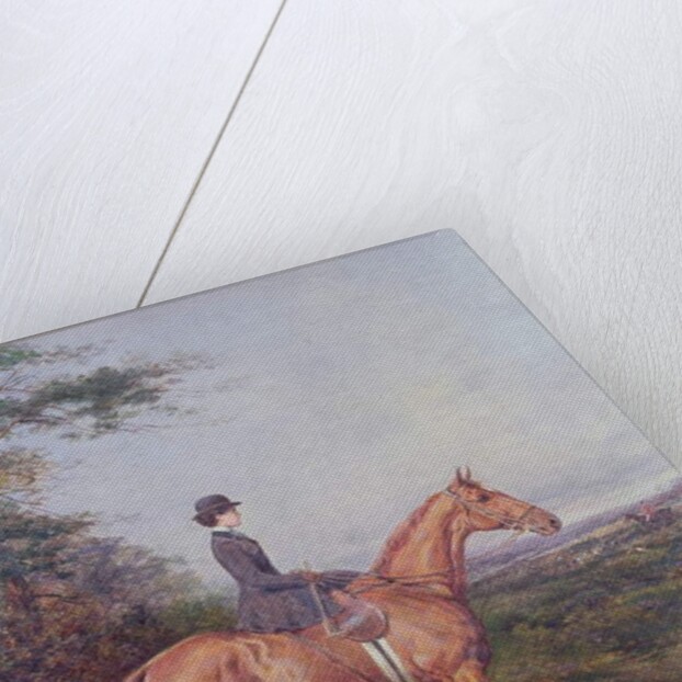 Miss A.L.North on 'Ivanhoe' by Heywood Hardy